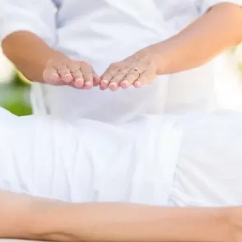 Sesión de reiki en las palmas